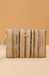 Rattan Knitting Women Straw Bags Fashion Colorful Summer Beach Clutch Bag Female Woven Wristlet