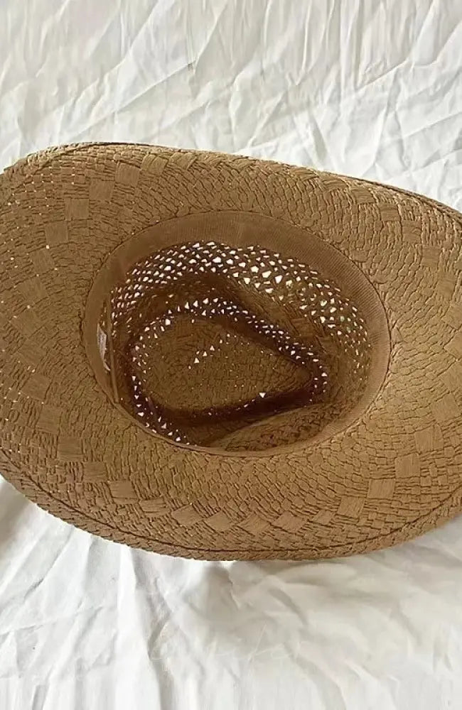 Handmade Women Men Straw Hat Summer Beach Shell Vintage Beads Hollow Out Western Wide Brim Sun