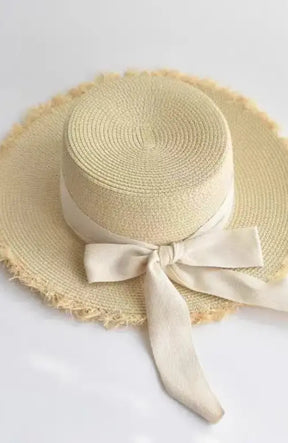 Women’s Summer Seaside Sun Shading Straw Hat Holiday Outing Wide Brim Cap Beach Weaving